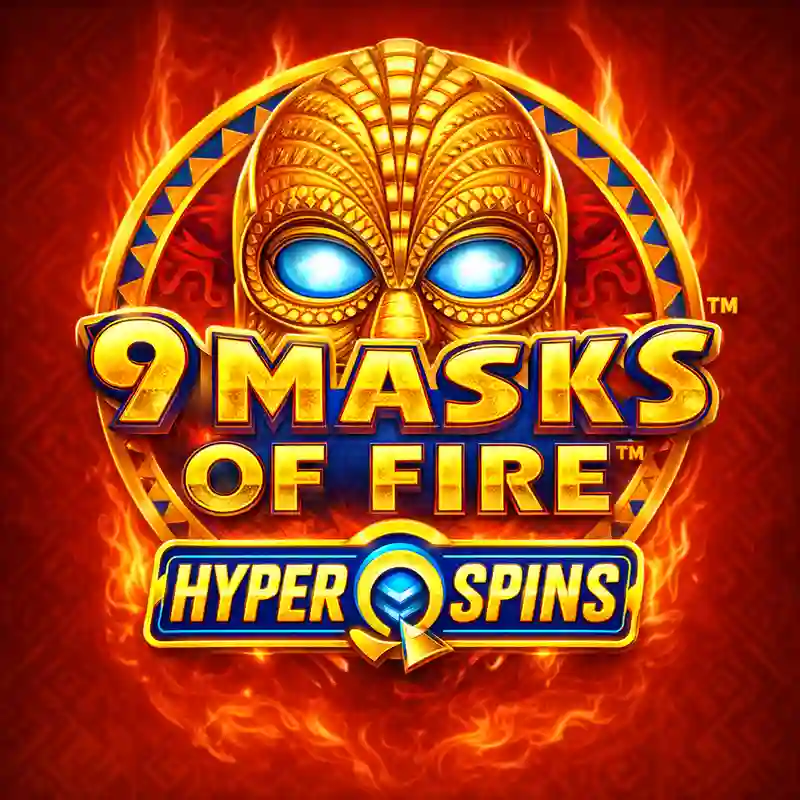 9 Masks of Fire Hyperspins slot game interface